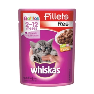 Whiskas Gatitos Fillets de Res