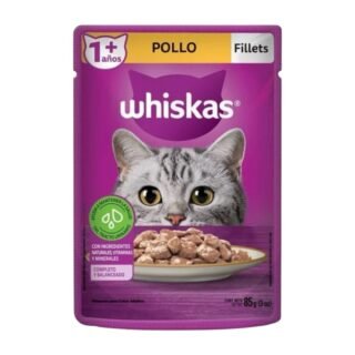 Whiskas Filetes de Pollo para Gato Adulto 85 Gramos