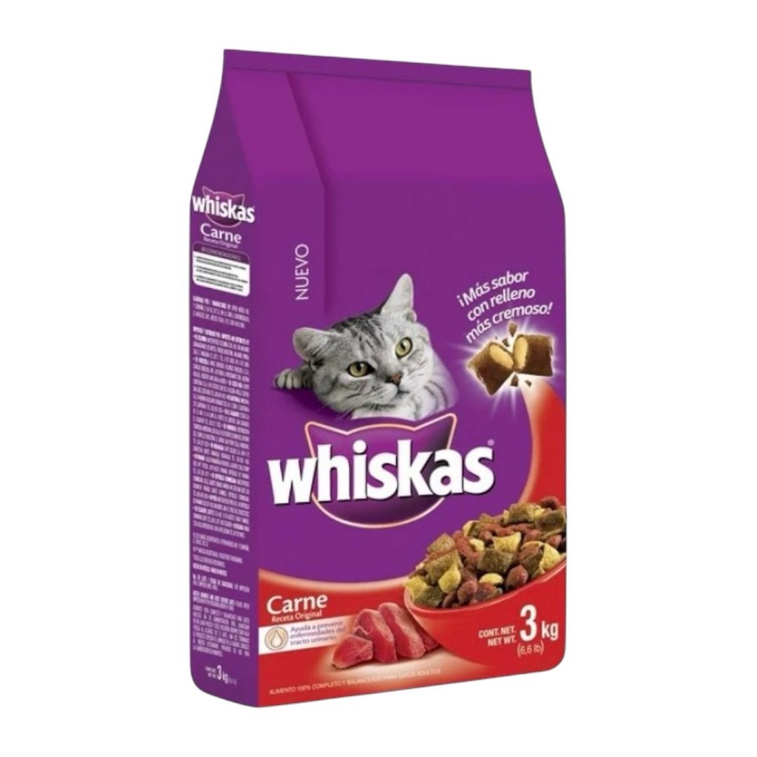 Whiskas Adulto Carne 3 kg 1 Whiskas Adulto Carne 3 kg