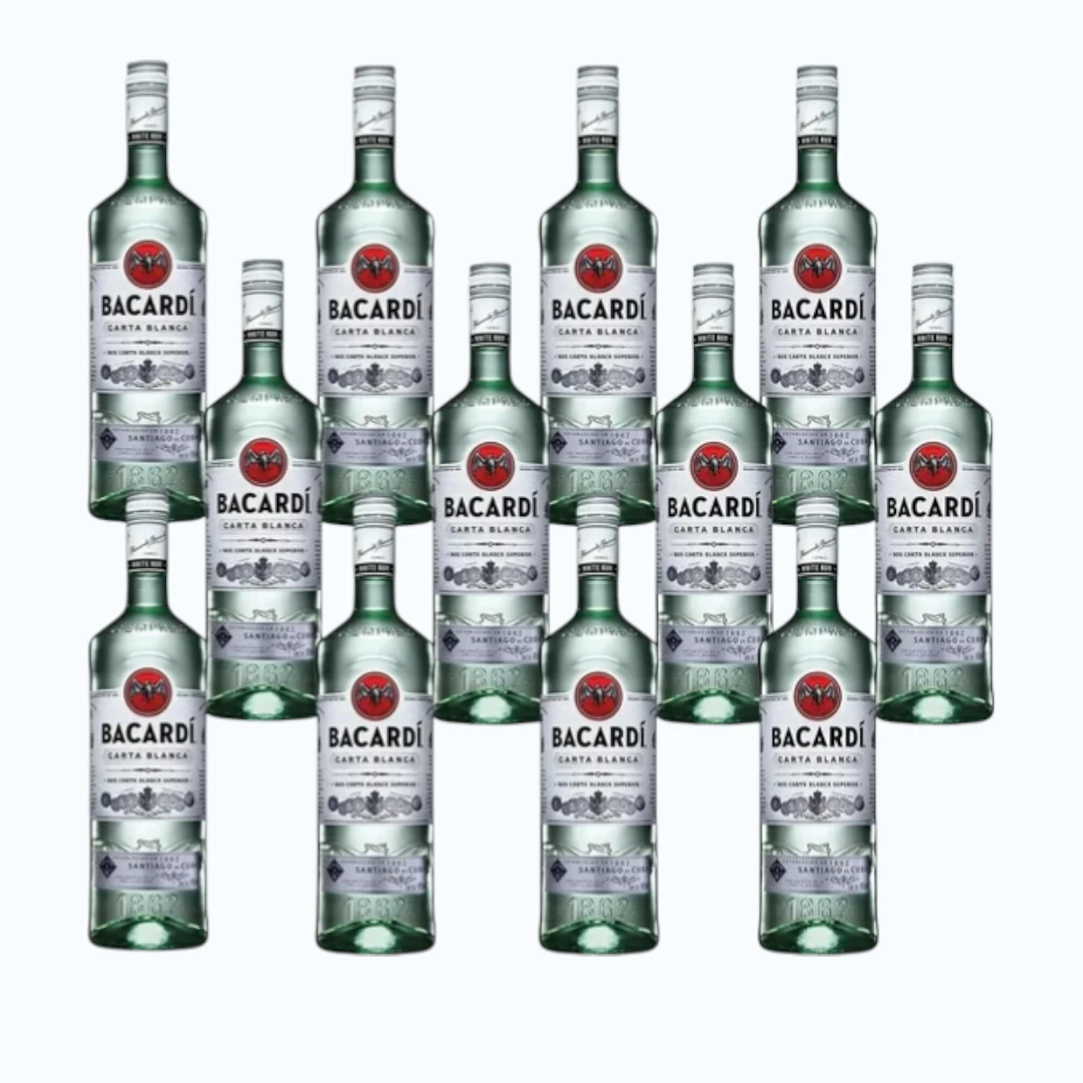 Caja de 12 Ron Bacardí Carta Blanca 980 ml 1 Caja de 12 Ron Bacardí Carta Blanca 980 ml