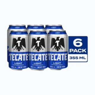 Cerveza Clara Tecate Light 6