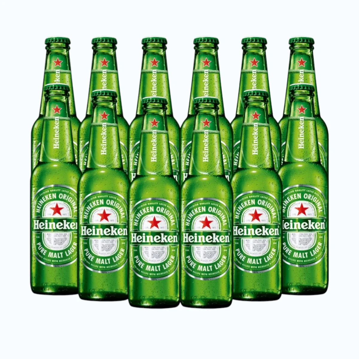 Cerveza Clara Heineken Paquete de 12 Botellas 355 ml 1 Cerveza Clara Heineken Paquete