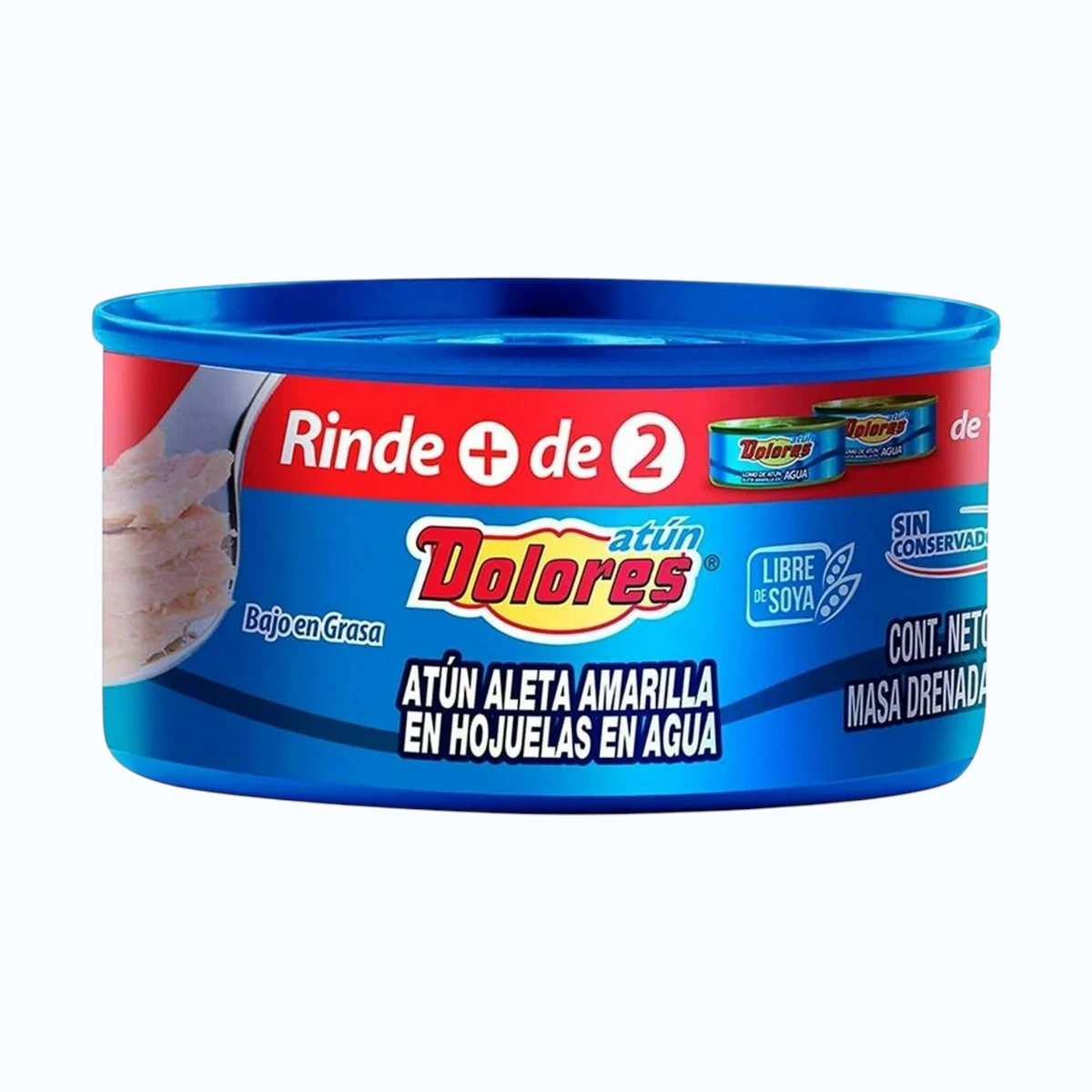 Atún Dolores Aleta Amarilla en Agua 295 Gramos 1 Atún Dolores Aleta