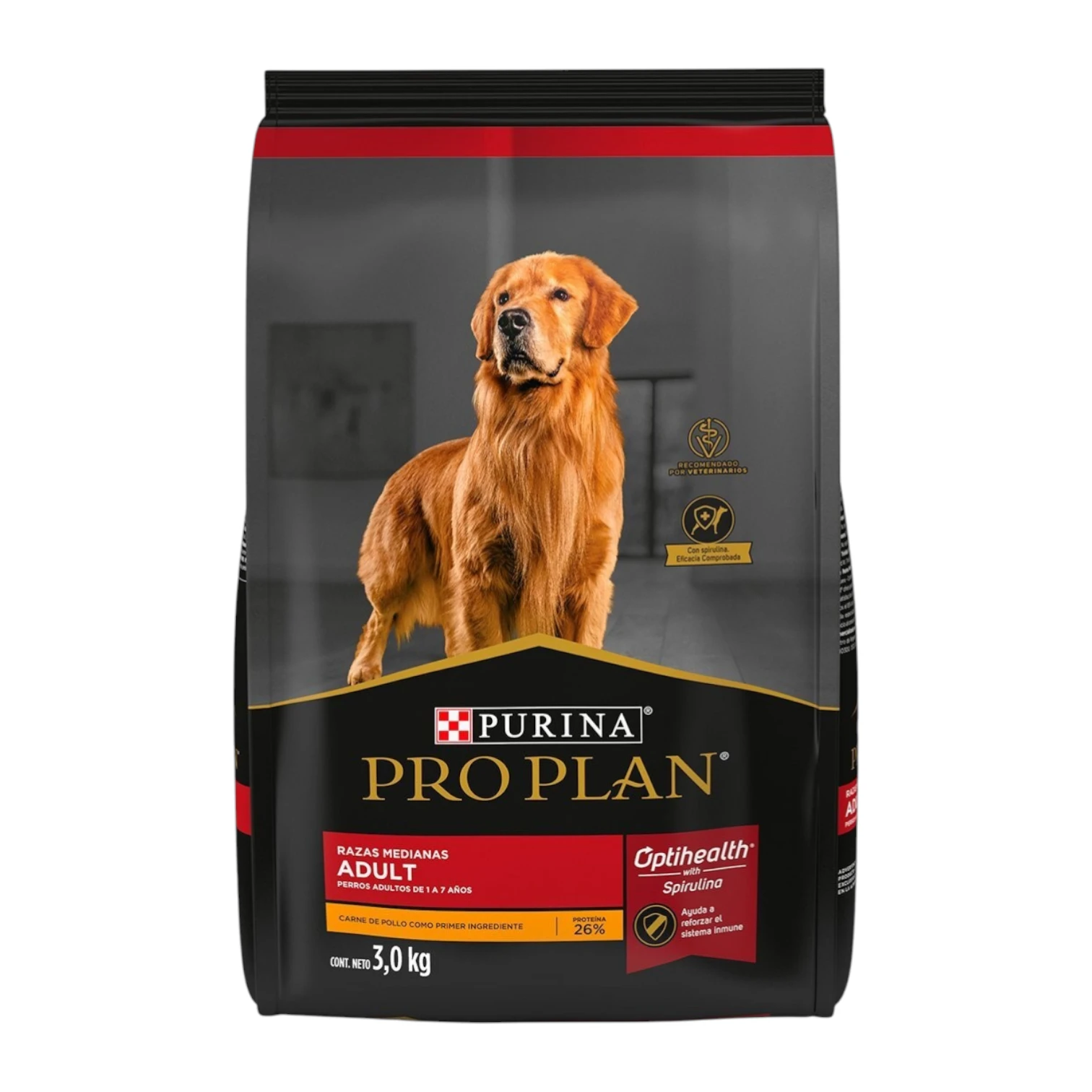 Pro Plan Optihealth Alimento Seco Para Perro Adulto Raza Mediana Receta Pollo 3 kg 1 Pro Plan Optihealth Alimento Seco