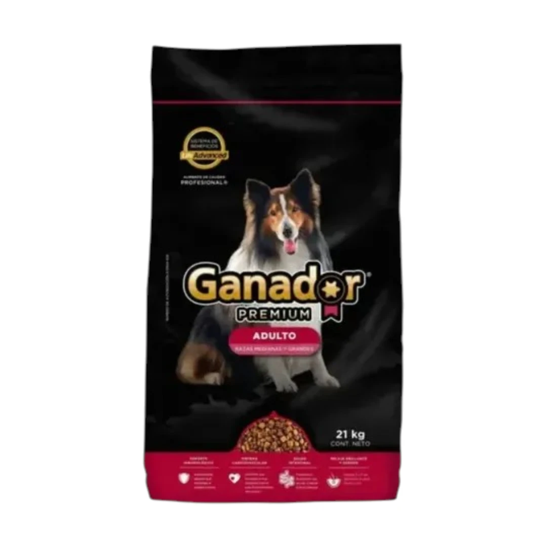 Alimento Perro Ganador Premium 21 Kg Adulto Medianas y Grandes 1 Alimento Perro Ganador Premium 21 Kg